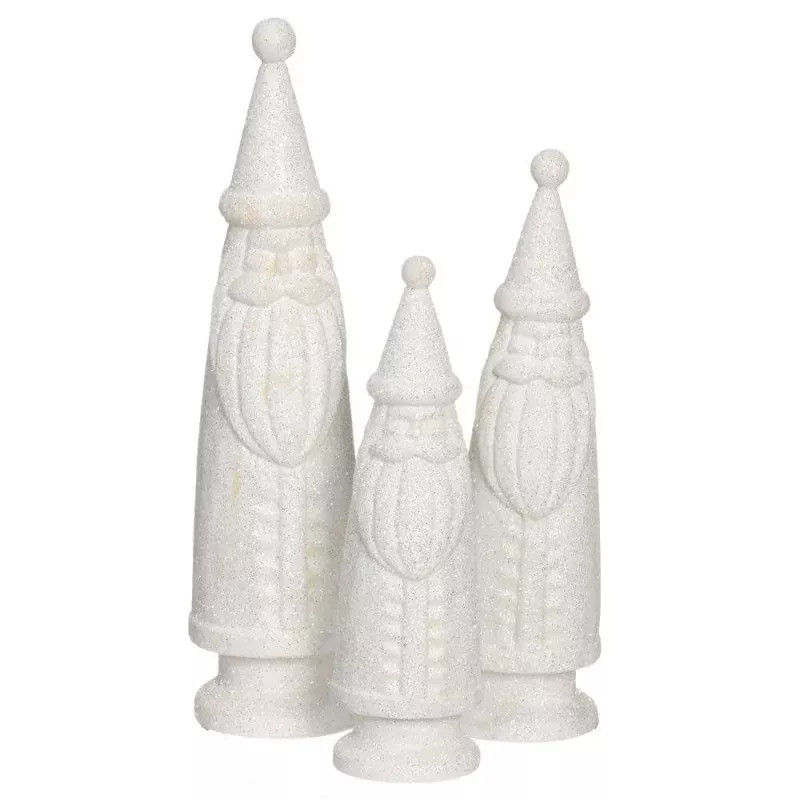 Glittered Santa White|Small&Medium&Large