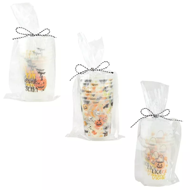 Glow Party Cup Sets|Eat Drink&Liquor Treat&Hal Pattern
