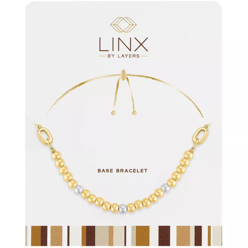Gold Ball & Pearl Base Bracelet