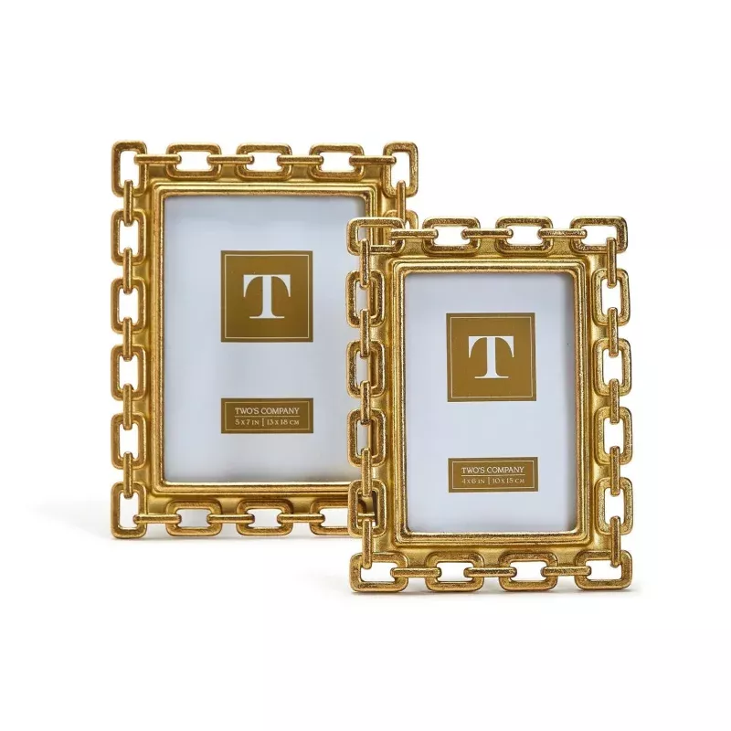 Gold Chain Photo Frame|4 x 6&5 x 7