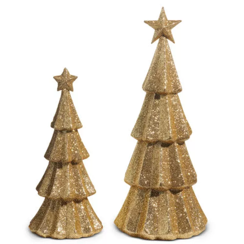 Gold Glitter Tree – Sold Individually