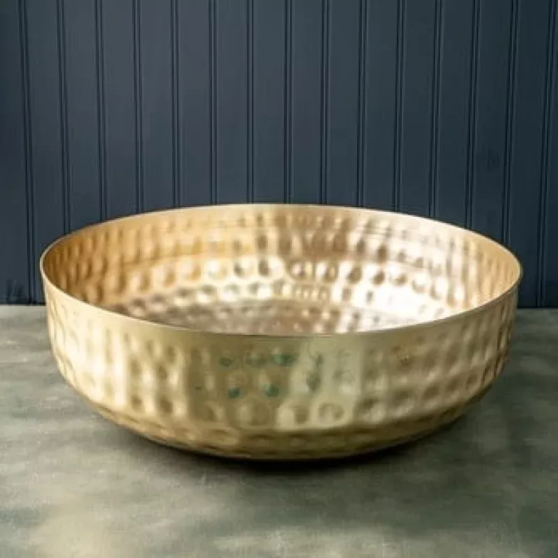 Gold Hammered Bowl