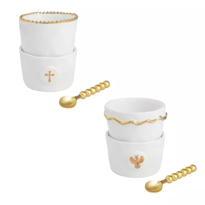 Gold Intaglio Tidbit Sets|Angel&Cross