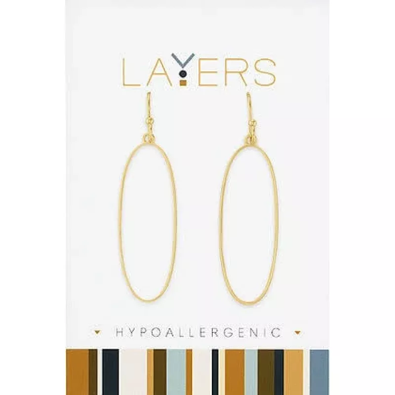 Gold Ivory Dangle Layers Earrings