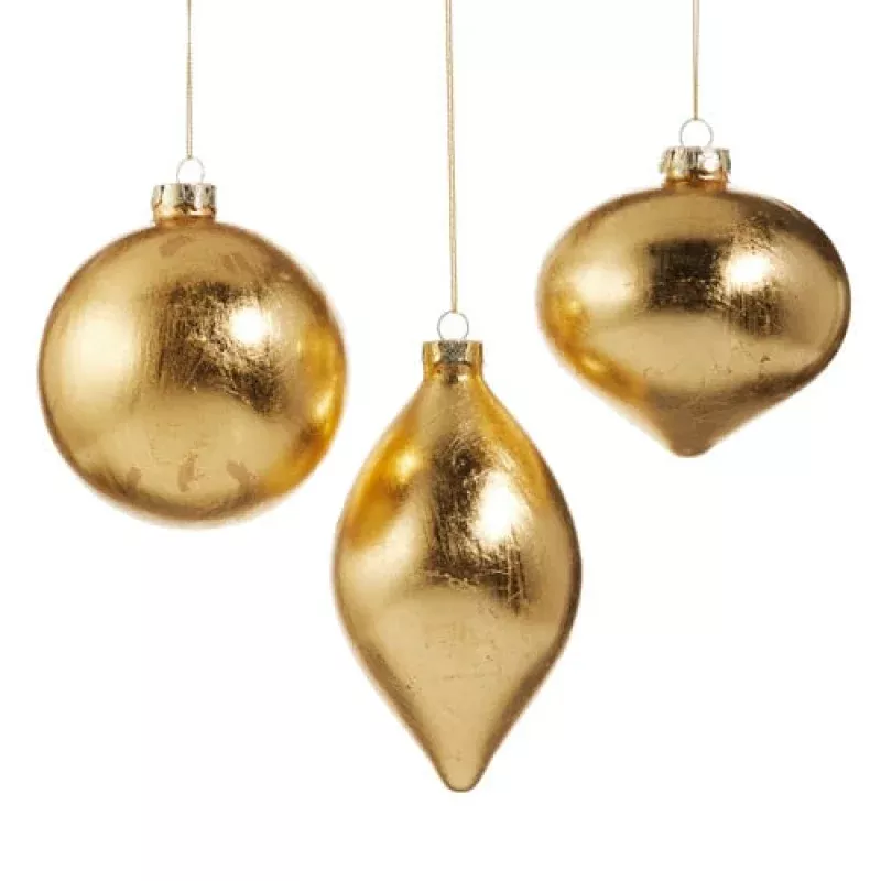 Gold Leaf Ornament – Sold Individually