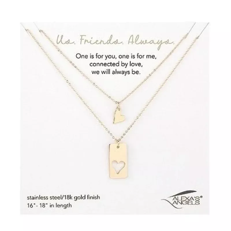 Gold Necklace Friends – Sold as Set