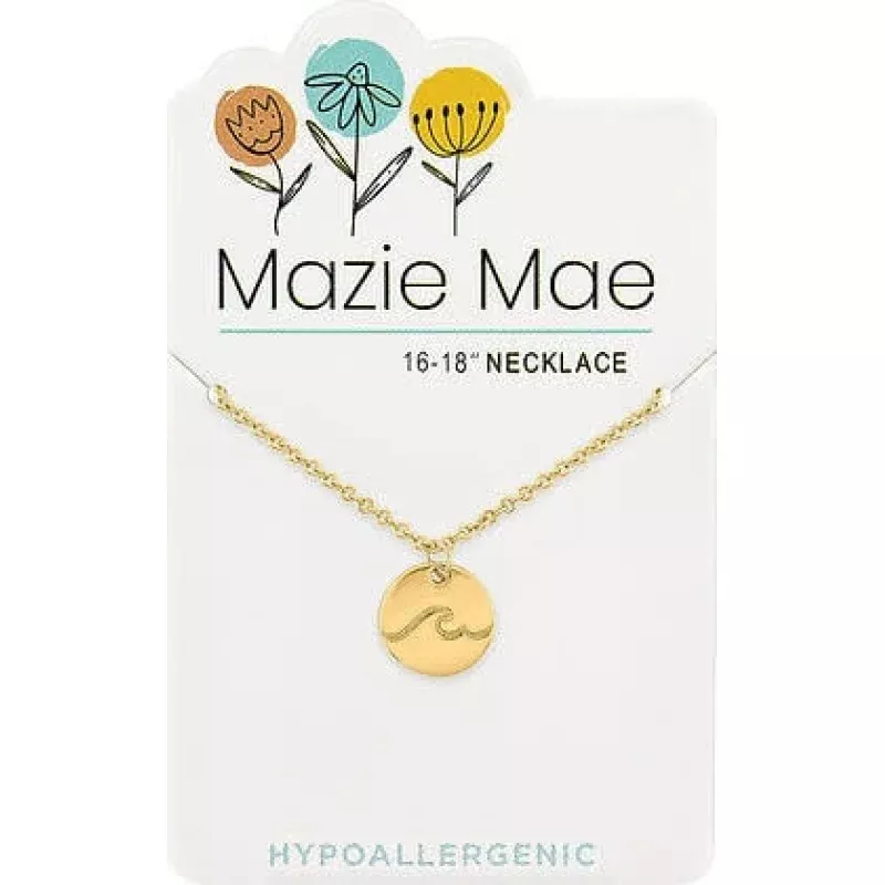 Gold Wave Mazie Mae Necklace