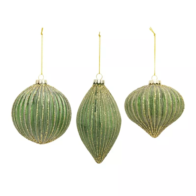 Green Glass Ornament – Sold Individually