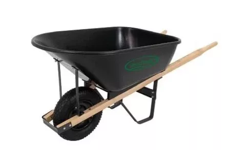 Green Thumb 6 Cu. Ft. Poly Wheelbarrow