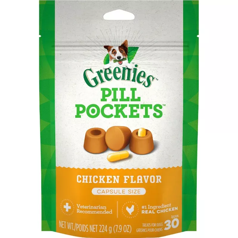Greenies Pill Pockets Capsules Chicken Flavor