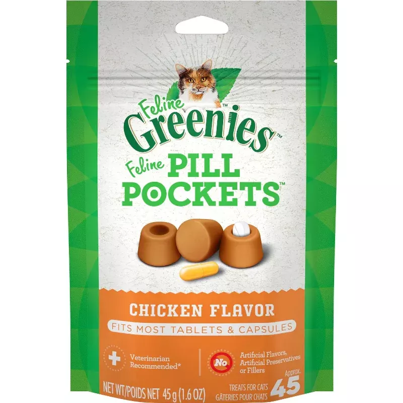 Greenies Pill Pockets Cat Chicken 45 ct.