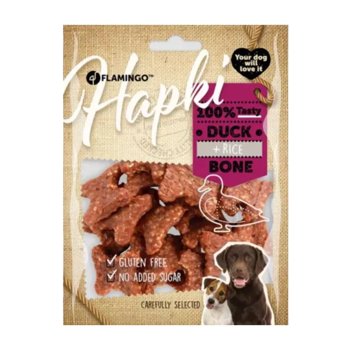 HAPKI DUCK & RICE BONE 170G