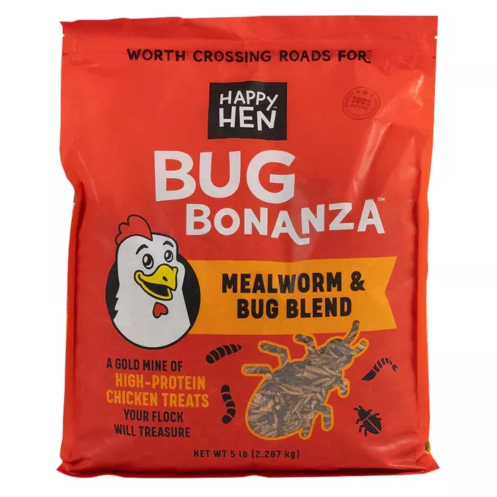 Happy Hen Bug Bonanza Chicken Treats – 5lb Bag