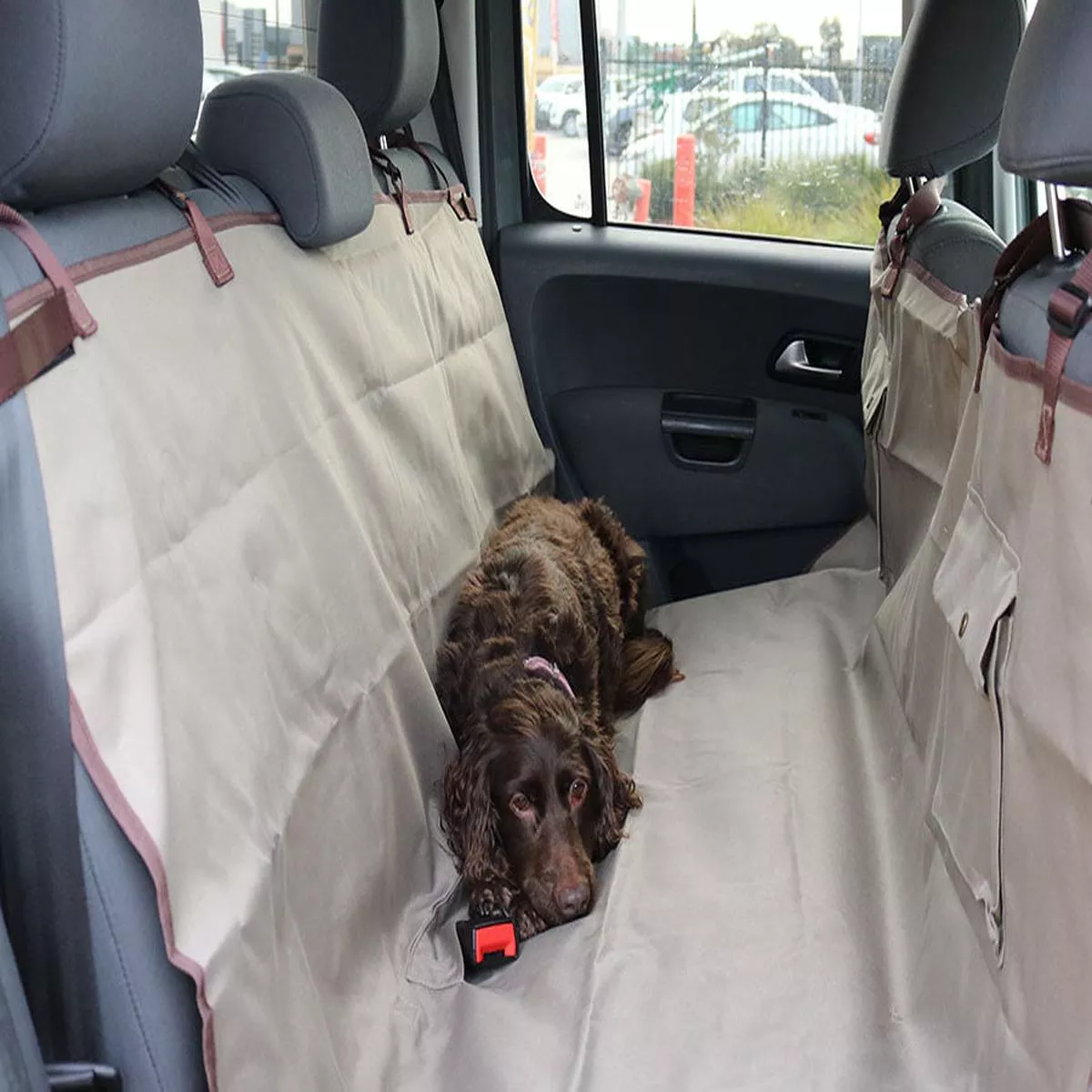 Happy Ride Car Seat Cover – Tan