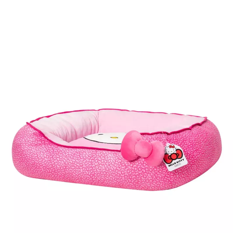 Hello Kitty and Friends Pink Bolster Medium 24″ Pet Bed