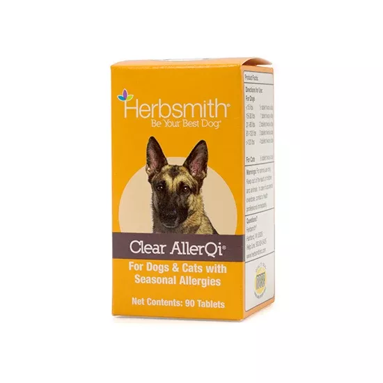 Herbsmith Clear AllerQi Allergy Support for Dogs & Cats – 90ct Pack