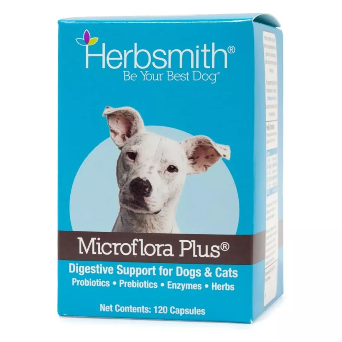 Herbsmith Microflora Plus Digestive Support for Dogs & Cats 120 Count