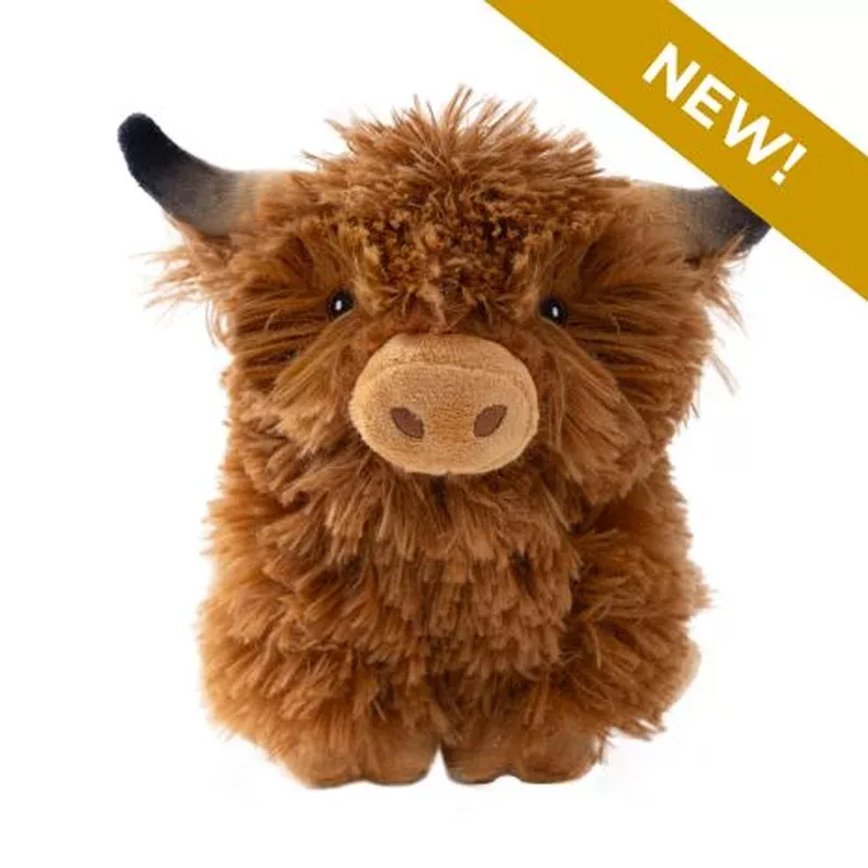 Highland Cow with Squeaker Dog Toy