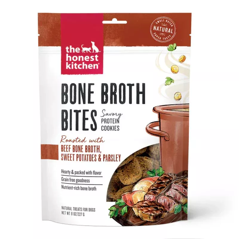 Honest Kitchen Bone Broth Bites Beef & Parsley 8 oz.