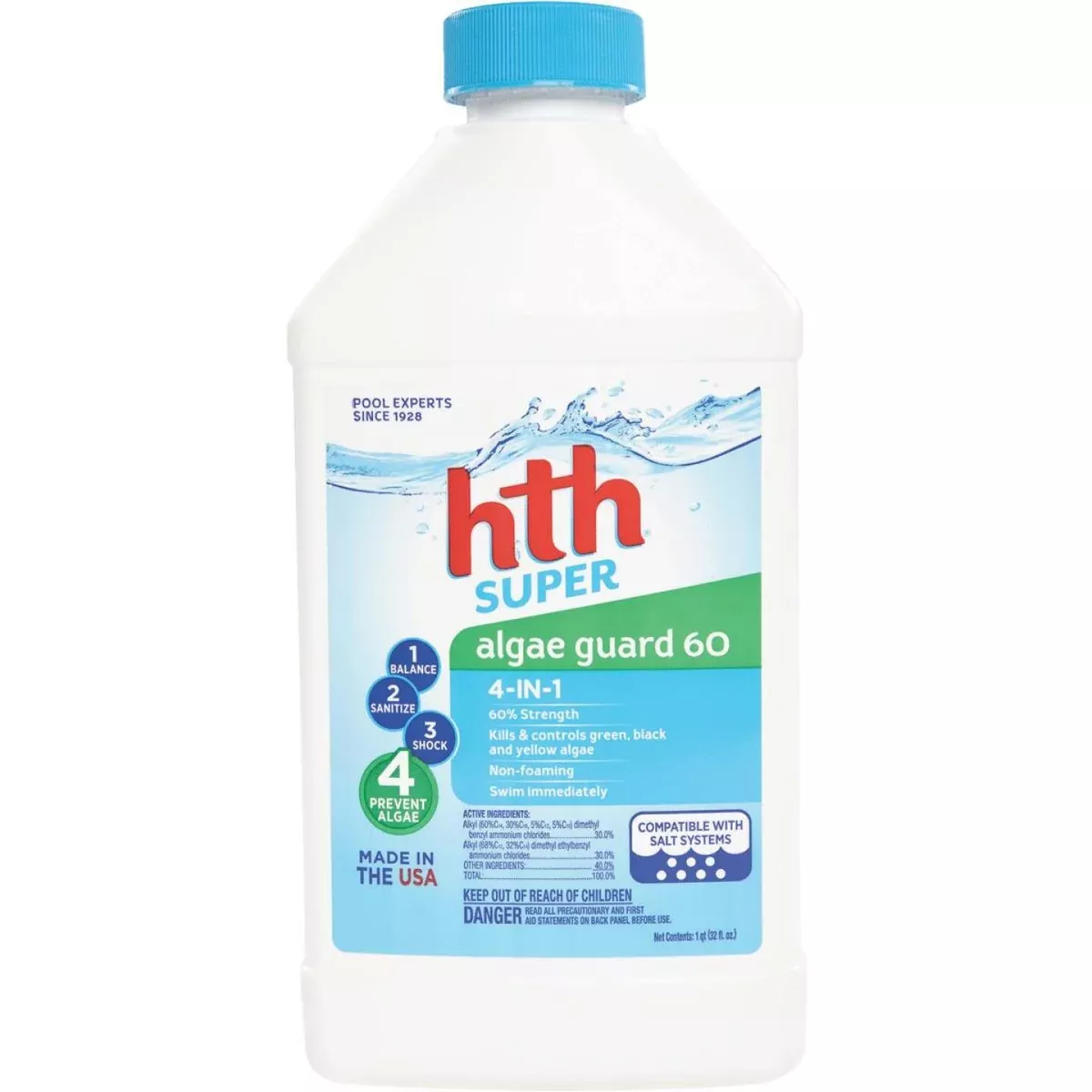 HTH Super Algae Guard 60 1 Qt. Liquid Algae Control
