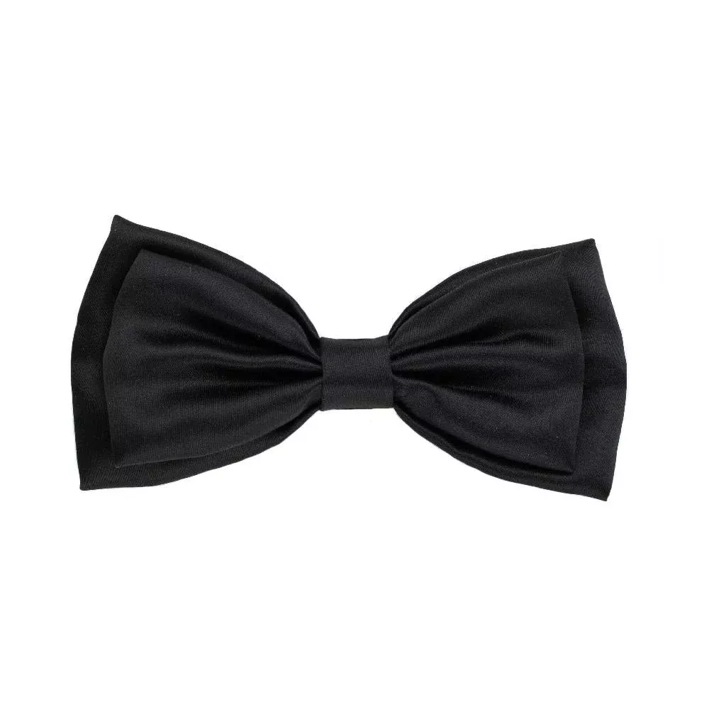 Huxley & Kent Bow Tie Black Satin XL