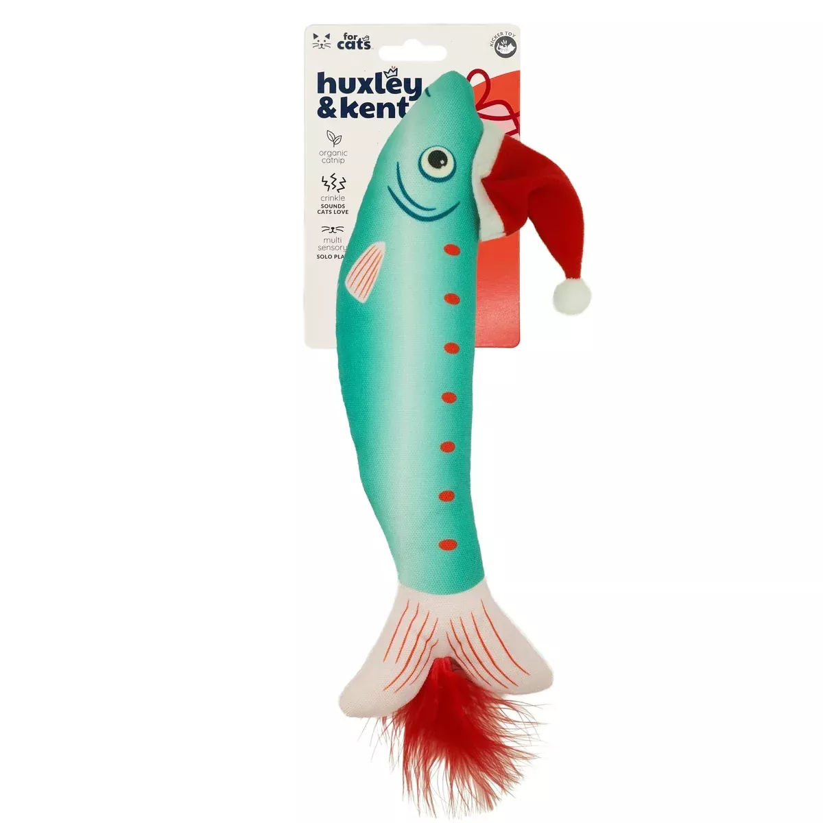 Huxley & Kent Kicker Merry Fishmas Sardine Cat Toy