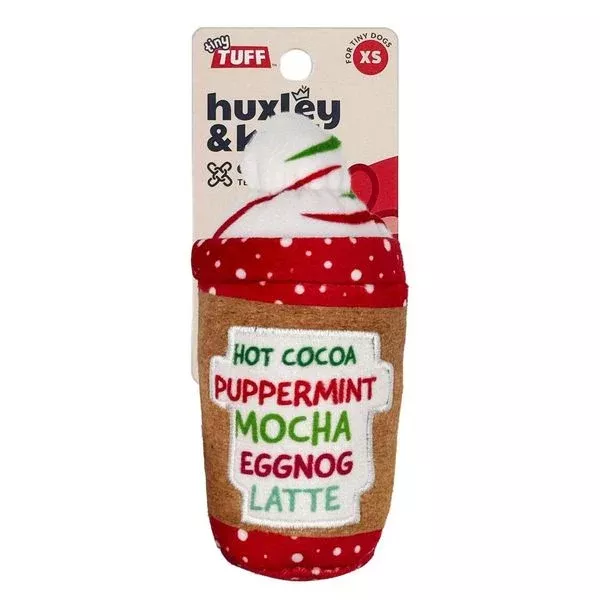 Huxley & Kent Tiny Tuff Latte My Way Dog Toy