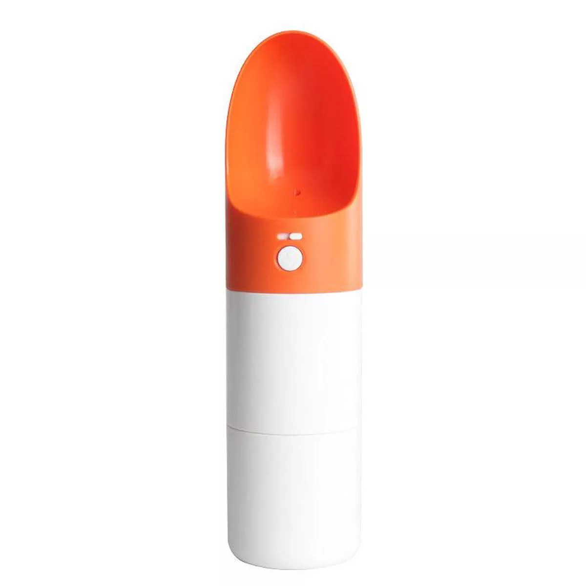 Hydration on the Go: MOESTAR Rocket Cup for Pets – White orange
