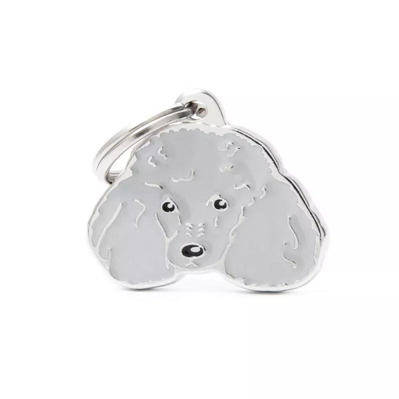 I.D. Tag – Poodle – Grey
