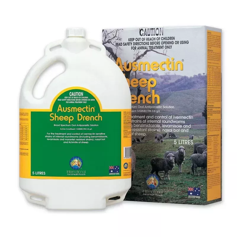 IAH AUSMECTIN SHEEP DRENCH ORAL 5L