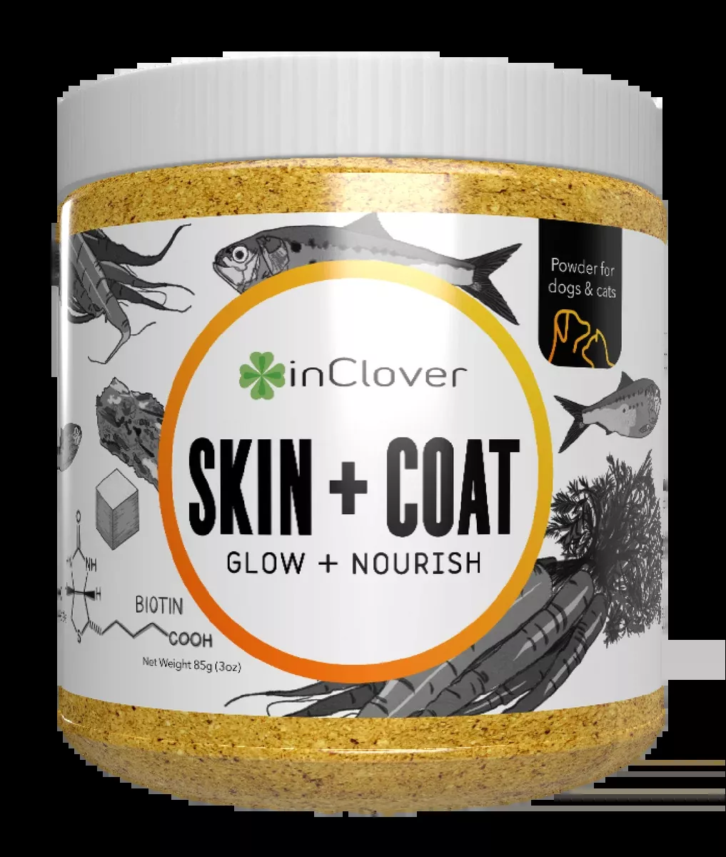 InClover Skin + Coat Supplement for Dogs + Cats (BioRadiant)