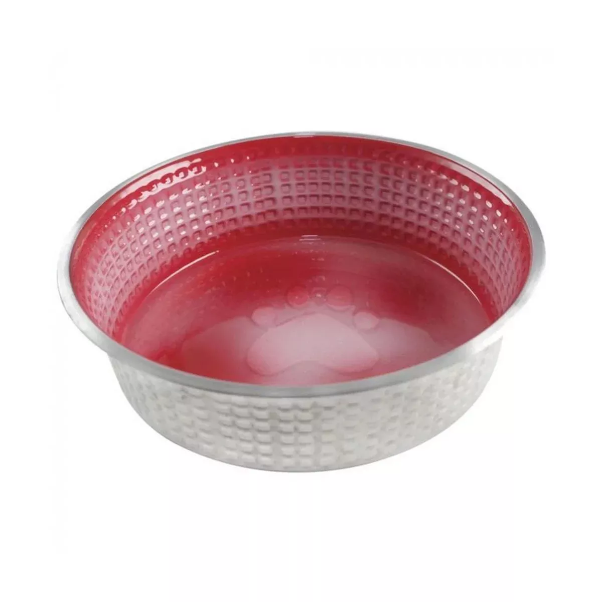 Indipets Jack & Jill XLarge Candy Red Bowl for Dogs 74oz