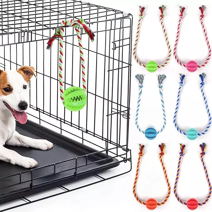 Interactive Dog Toys, Crate Training Aids for Puppies, Reduce Stress Anxiety Peanut Butter Dog Food Treat Dispenser Toys(Orange)