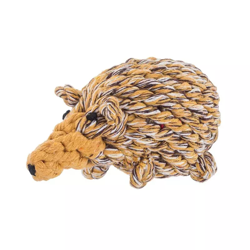 Jax & Bones Hedgehog Rope Toy 8″