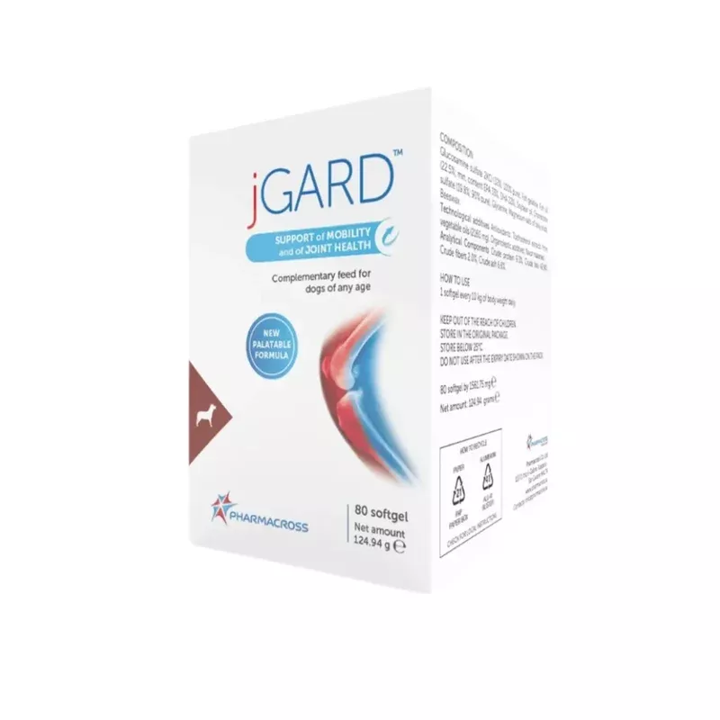 jGard complementary feed for dogs (softgel caps), 80 caps