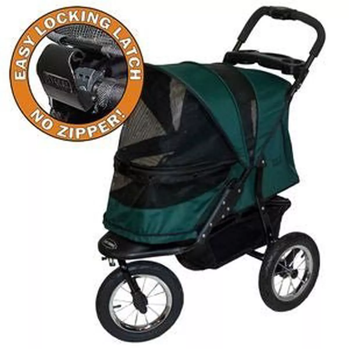 Jogger No-Zip Pet Stroller – Forest Green