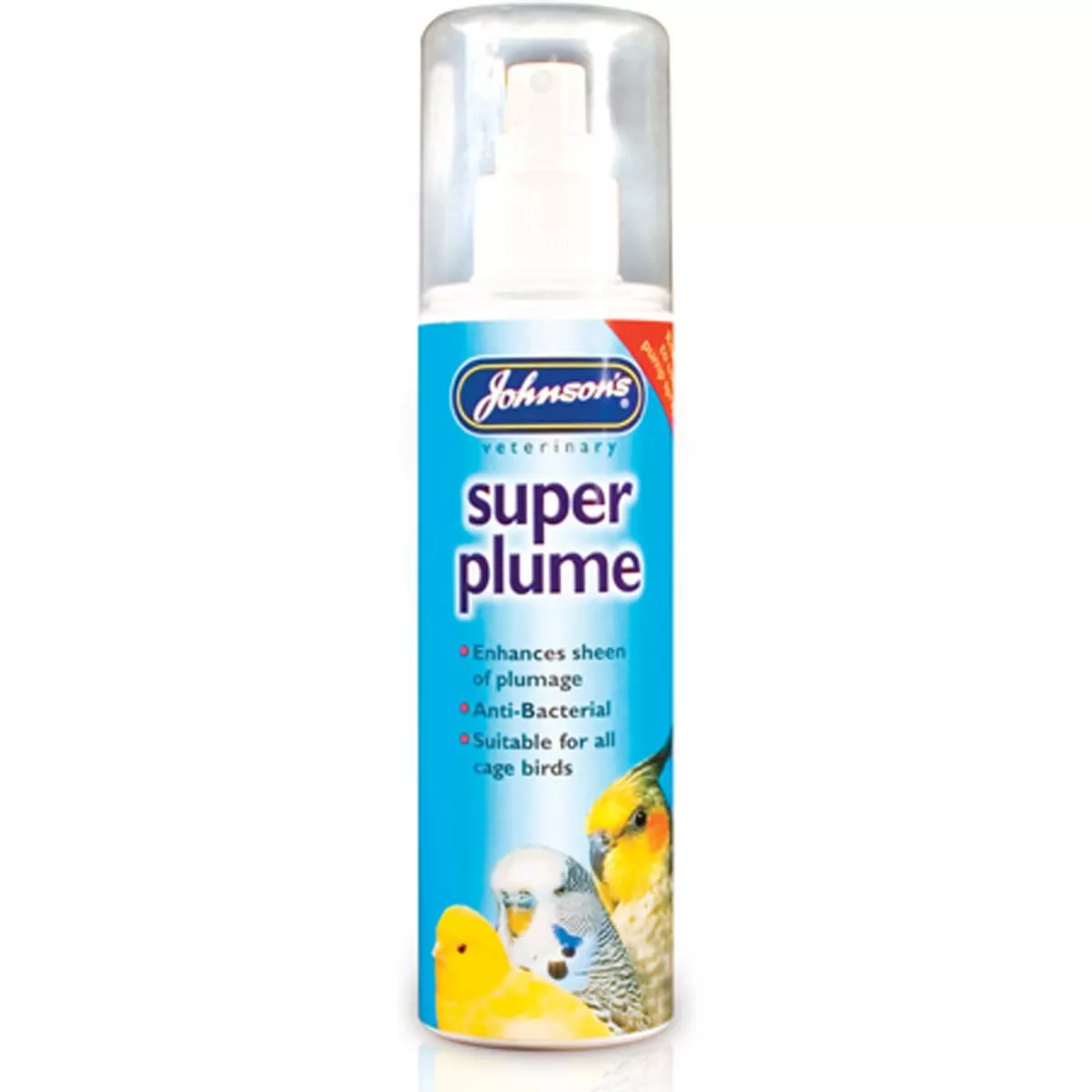 Johnson’s Anti-Bacterial Super Plume Cage Bird Spray – 150ml