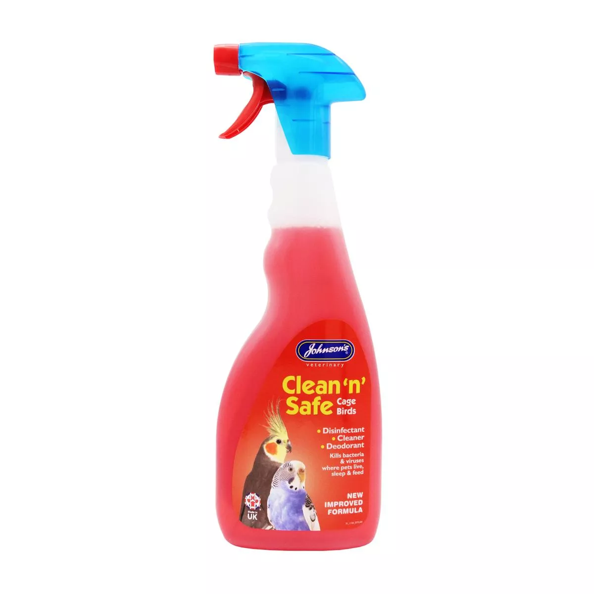 Johnsons Clean N Safe Disinfectant Cage Birds 500ml