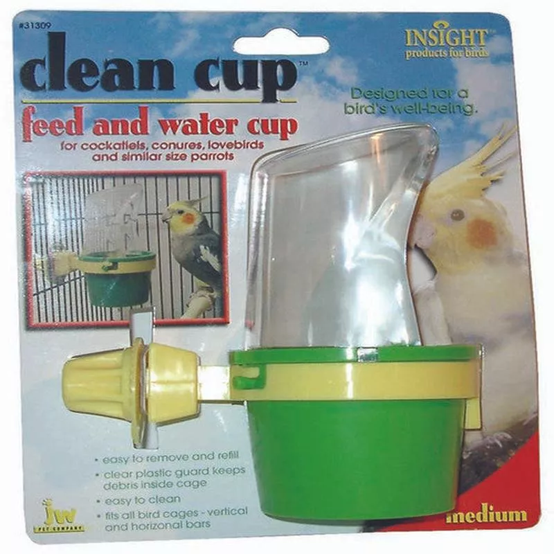 JW Pet Clean Cup Bird Feed and Water Cup Assorted MD 5oz – Default Title