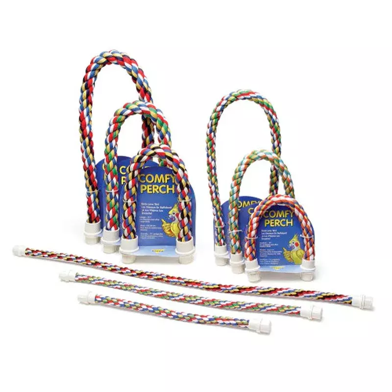 JW Pet Flexible Multi-Color Comfy Rope Perch 28″ Large 1 count by JW Pet