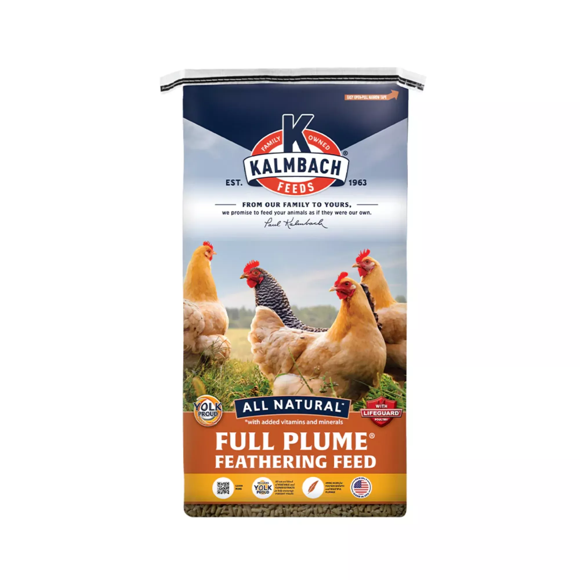 Kalmbach Full Plume Feathering 20% Protein Layer Chicken Pellet 50 lb