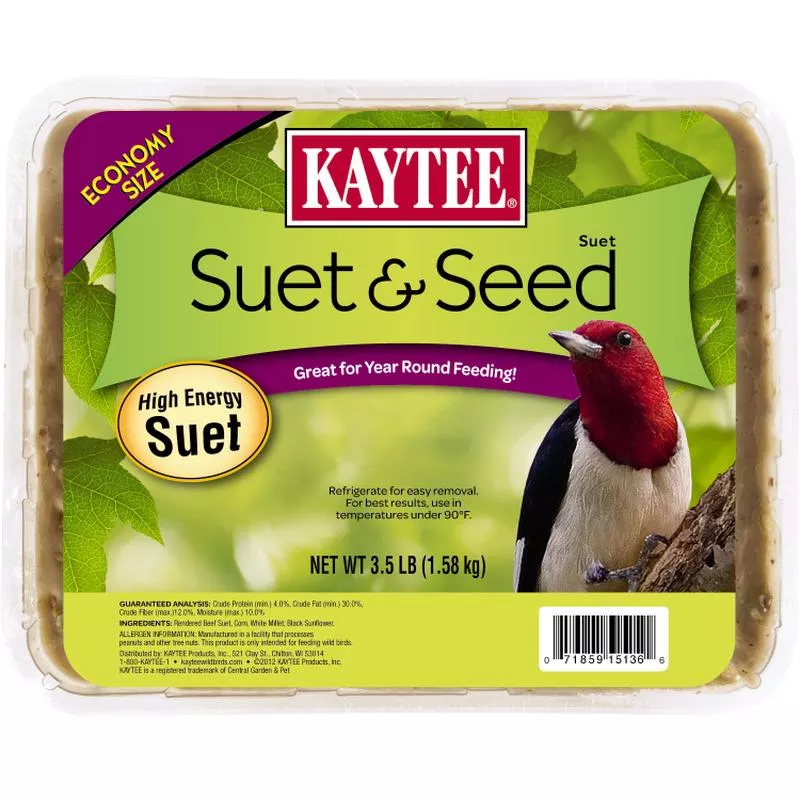 Kaytee Large Suet & Seed 3.5 Pounds