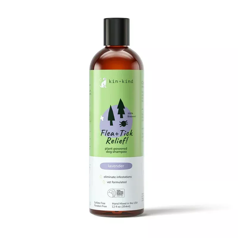 Kin + Kind Flea & Tick Lavender Shampoo 12 oz.