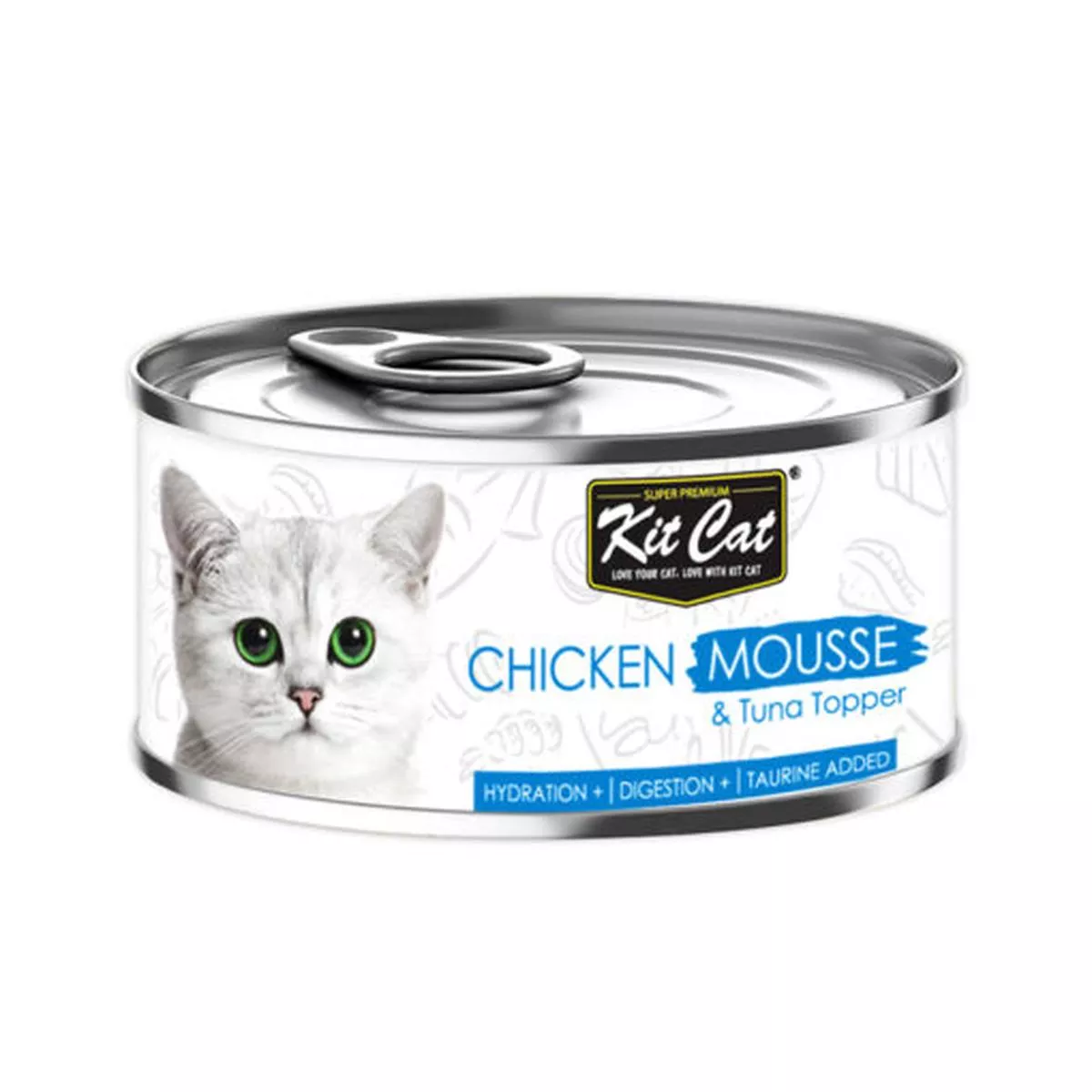 Kit Cat Chicken Mousse & Tuna Toppers -80g KC2517