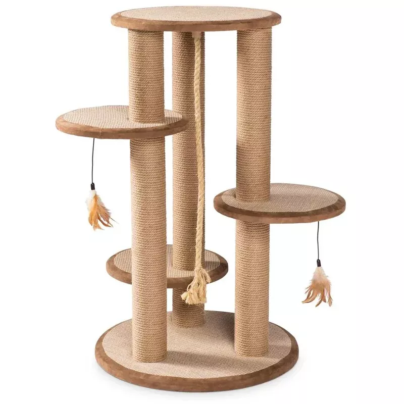 Kitty Power Paws Multi-Tier Cat Scratching Post 37″ H