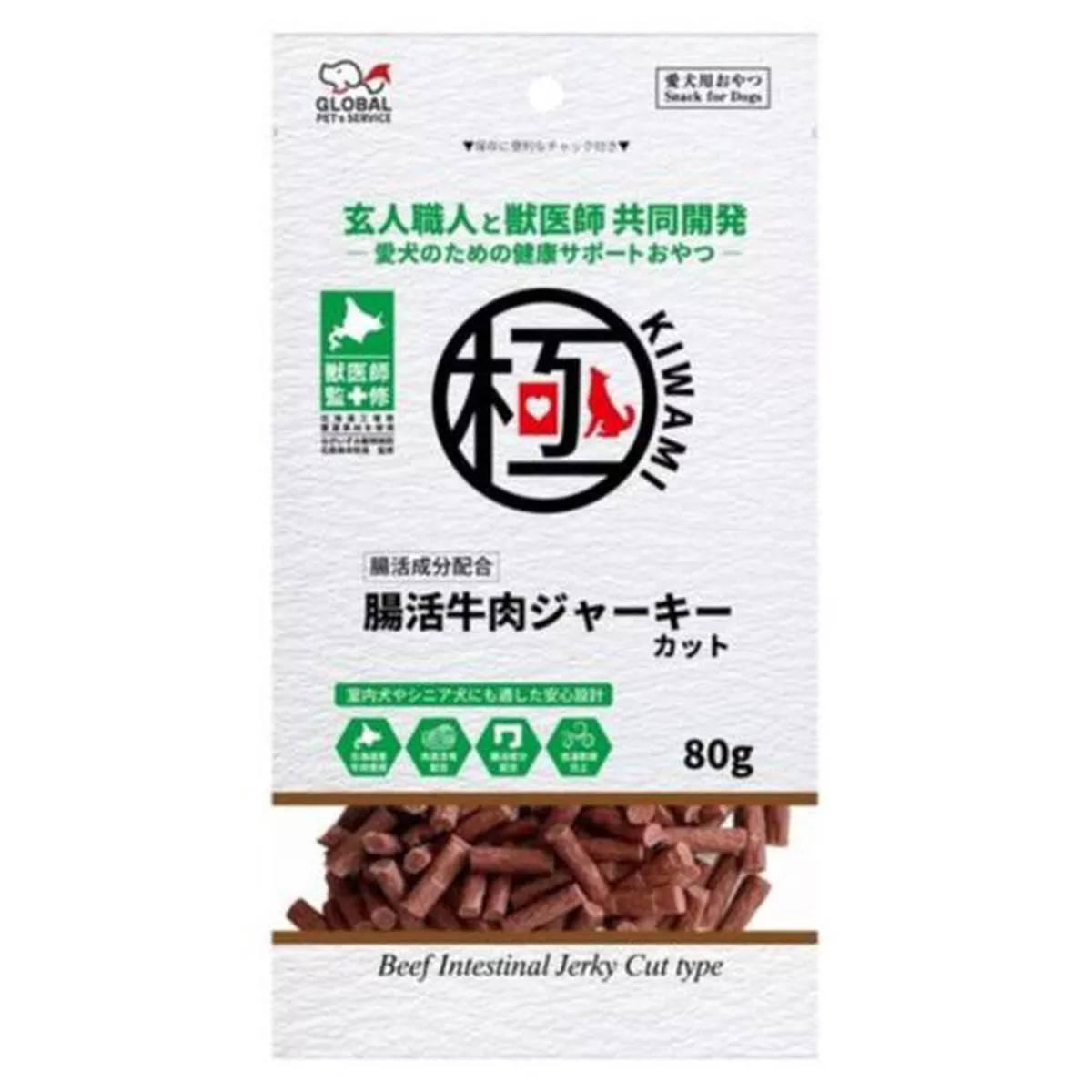 KIWAMI Beef Jerky Cut with Intestinal activity 80g