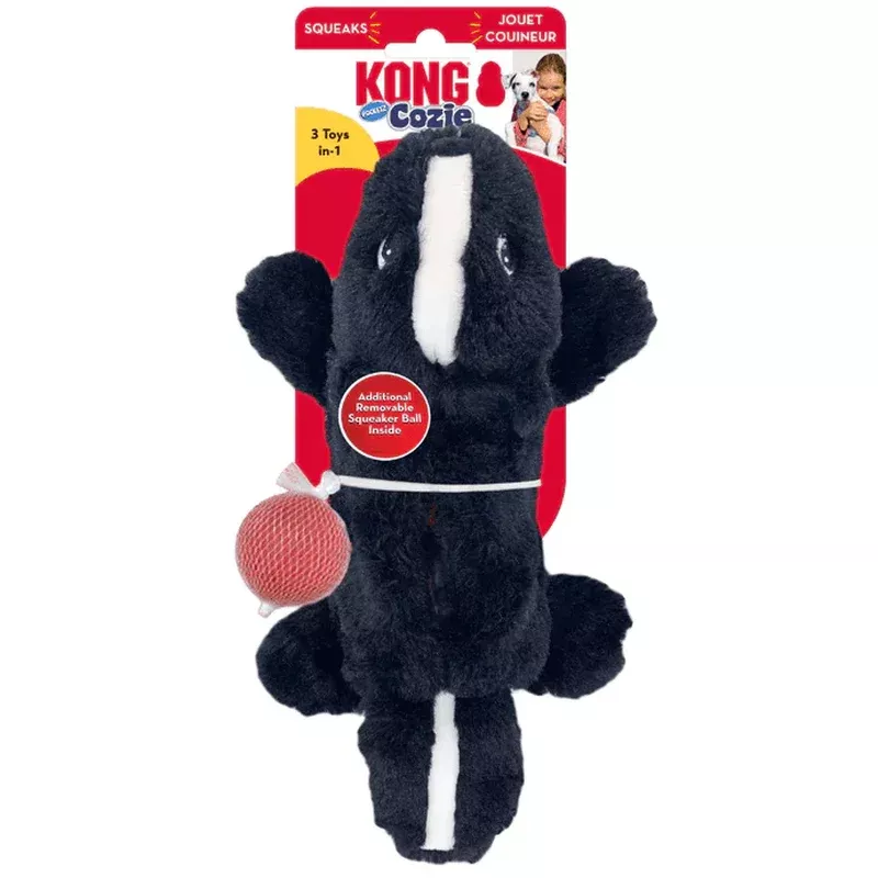 Kong Cozie Pocketz Skunk Small 25.5×15.2cm
