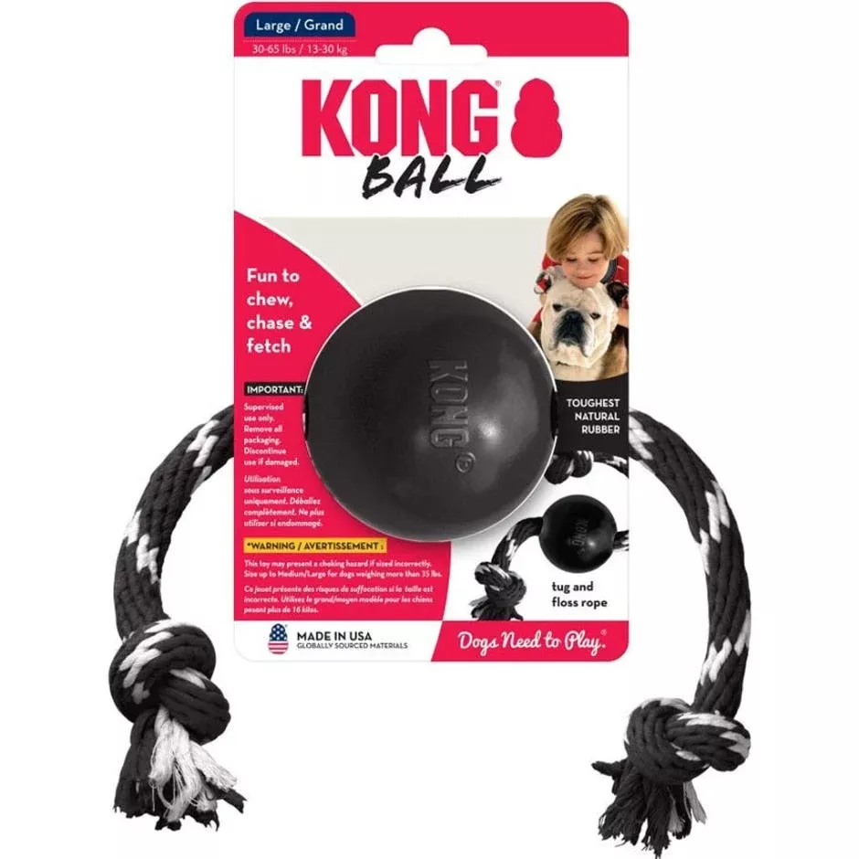 KONG EXTREME BALL WITH ROPE