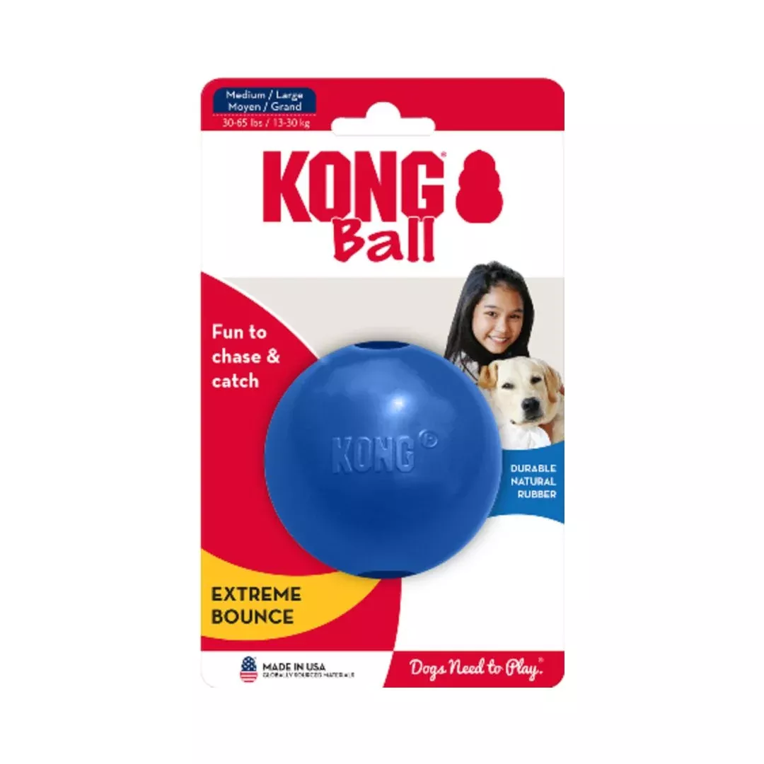 KONG Old Glory Ball with Hole Dog Toy Medium/Large