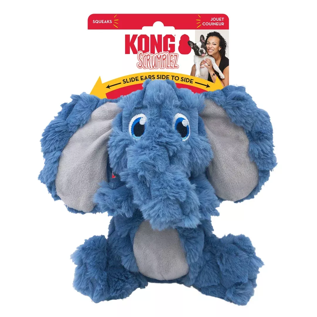 KONG Scrumplez Elephant Dog Toy Medium